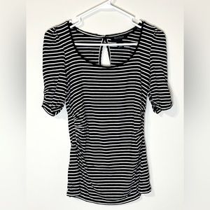 White House Black Market Striped Blouse, Size XS